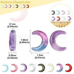 20 perles de verre artisanales de couleur dégradée&nbsp;LAMP-FS0001-18G