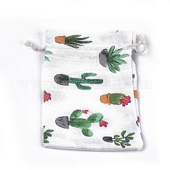 Sacs d'emballage en polycoton (polyester coton)&nbsp;ABAG-T007-02L