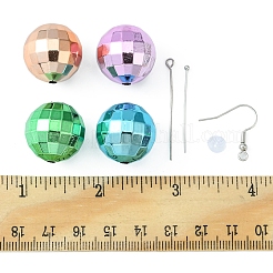 Kit per la creazione di orecchini pendenti con palla da discoteca fai da te&nbsp;DIY-FS0004-02