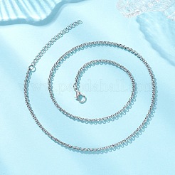 Colliers à chaîne rolo en acier inoxydable 304&nbsp;NJEW-JN05772