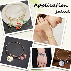 12 bracelet réglable en acier 2 couleurs&nbsp;AJEW-SC0002-97