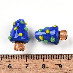 Perles bosselées en verre faites à la main&nbsp;LAMP-T022-02A-02