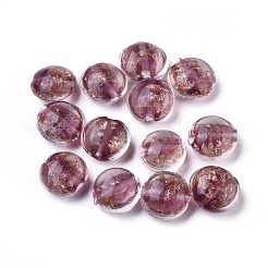 Perles vernissées de sable d'or manuelles &nbsp;X-LAMP-S035-12mm-09