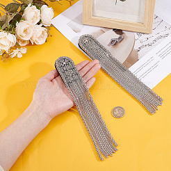 2 spallina con catena a nappa in ferro&nbsp;DIY-HY0003-58P