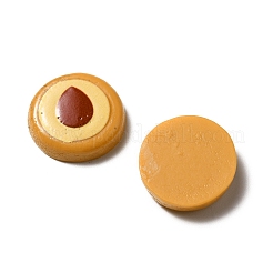 Cabochon biscotti in resina opaca&nbsp;RESI-WH0035-41G