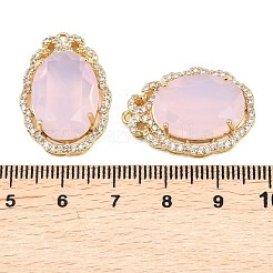 Messing micro pave klare zirkonia anhänger&nbsp;KK-H257-07G-02
