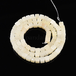 Blanco natural ópalo africano hebras de abalorios&nbsp;G-T140-44B-03