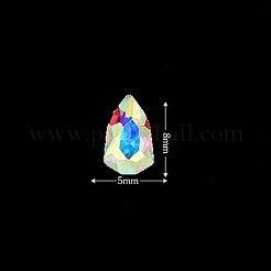 Cabochon in vetro strass&nbsp;LS-MRMJ-T010-137G
