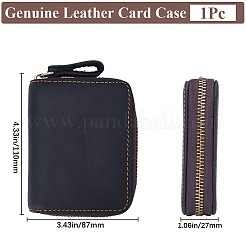 Carteras rectangulares de cuero para tarjetas de crédito para mujeres y hombres.&nbsp;AJEW-WH20001-31C