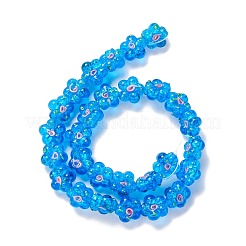 Chapelets de perles vernissées manuelles&nbsp;LAMP-D015-08F
