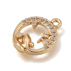 Pendentifs en laiton zircon cubique transparent&nbsp;CU-K001-02I-G