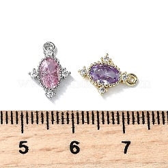 Messing Strass Anhänger&nbsp;KK-D003-01