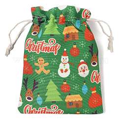 Sacs de rangement imprimés en tissu sur le thème de Noël&nbsp;ABAG-F010-02B-02