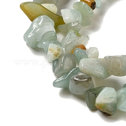 Brins de perles d'amazonite de fleurs naturelles&nbsp;G-M205-12-01