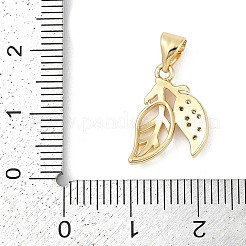 Gestell Messing micro ebnen Zirkonia Anhänger&nbsp;LS-KK-H509-15G