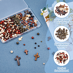 Kits de accesorios para hacer joyas con forma de cruz&nbsp;DIY-DC0002-93