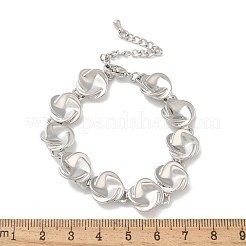 Messingarmbänder mit flachen&nbsp;KK-B124-11P