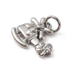 Ottone micro spianare pendenti zirconi&nbsp;KK-P308-64P