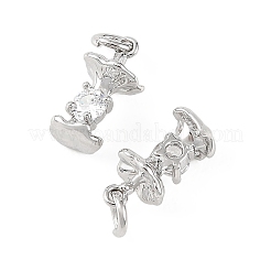 Shegrace Messing-Anhänger mit Mikropavé-Fassung aus klaren Zirkonia&nbsp;XGRQ4N482-714P