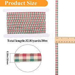 Ruban tartan en polyester de 30 m&nbsp;OCOR-GF0005-46