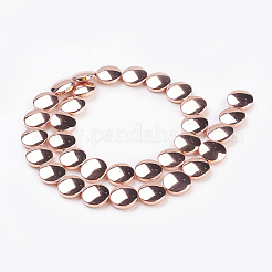 Electroplate non magnetici ematite sintetico fili di perline&nbsp;G-K259-54-12mm-01RG