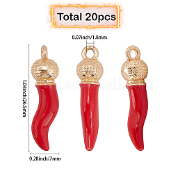 20pcs pendentifs en résine opaque&nbsp;RESI-SC0006-22