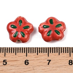 Cuentas de esmalte de porcelana hechas a mano&nbsp;PORC-G016-07N