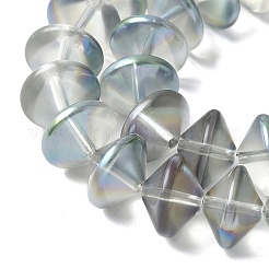 Chapelets de perles en verre électroplaqué&nbsp;EGLA-G038-01A-HP01