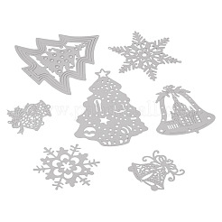 7 pièce 7 styles 201 breloques connecteurs de Noël en acier inoxydable&nbsp;STAS-TA0005-48