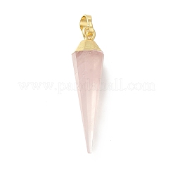 Naturelle quartz rose a pendentifs&nbsp;G-P487-02G
