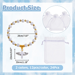 2 Stück Armbänder aus Acryl- und Kunststoffperlen&nbsp;BJEW-HS00006