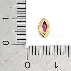 Cabochons en zircon cubique pavés de laiton&nbsp;CU-CBA30E8-02G