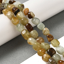 Xiuyan naturale perle di giada fili&nbsp;G-B078-D19-01