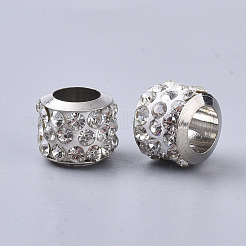 Fimo Perlen Strass europäischen&nbsp;RB-S055-18A-P