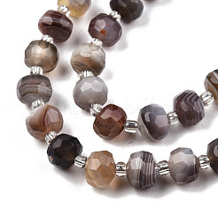 Natur Botswana Achat Perlen Stränge&nbsp;G-N327-08N