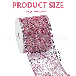 Glitzerndes Polyester-Satinband&nbsp;AJEW-WH0472-28B