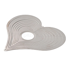 Herz 201 Edelstahl-Verbindungsanhänger/Verbinder&nbsp;STAS-D386-03P