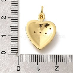 Porte micro ouvrent pendentifs zircone cubique en laiton de placage&nbsp;KK-M296-07G