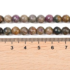 Fili di perline di corindone rosso naturale&nbsp;G-K405-A01-6mm