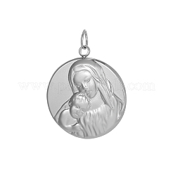 Pendentifs en acier inoxydable 304 pour la fête des mères&nbsp;X-STAS-OY005-42P-01