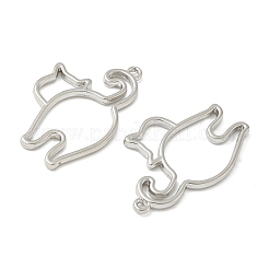 Legierung offene zurück Lünette Anhänger&nbsp;X-FIND-L025-02P