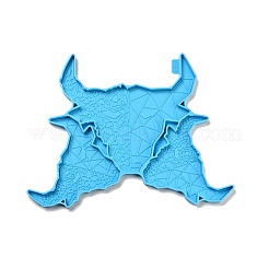 Testa di bovino fai da te con stampi in silicone per tappetino per tazze di fiori&nbsp;DIY-A034-01D