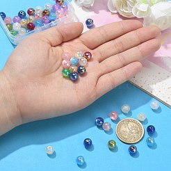 Perlas de acrílico iridiscentes chapadas en uv&nbsp;MACR-CJ0001-75
