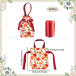 Pochettes de rangement en toile&nbsp;ABAG-WH0032-78A