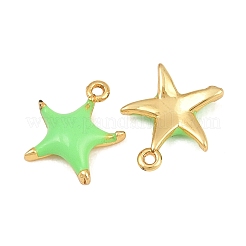 Pendentifs d'émail en laiton &nbsp;KK-CBA3642-03G-05