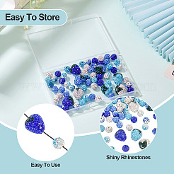 11 Stil handgefertigtes Polymer mit Strass-Tonperlen&nbsp;CLAY-BT0001-10