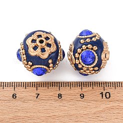 Handgefertigte indonesische Harzperlen&nbsp;IPDL-S054-008A-02KCG