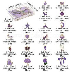 40pcs 20 Arten Legierungs-Emaille-Charms&nbsp;ENAM-FS0003-38A