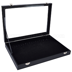 Vitrines à colliers en bois recouvert de cuir PU&nbsp;AJEW-WH20054-340A