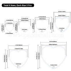 18 pz 6 anelli di collegamento in plastica PP&nbsp;FIND-GF0004-45